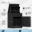 Birchtree BIRCHTREE Lockable Metal Delivery Box Small Black 6