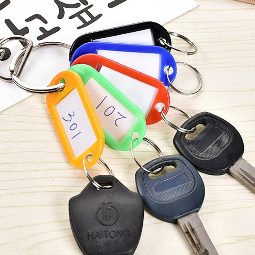 Assorted Colour Key Tags 1-Pack Plastic Labels 1