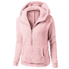 Hoodies voor dames, warme wintertrui met ritssluiting, ronde hals, lange mouwen en capuchon, casual herfstjas, pullover.