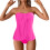 Μαγιό Tankini για γυναίκες, στράπλες, μπαντό μαγιό, μοντέρνο αδυνάτισμα, μονόχρωμο, 2 1