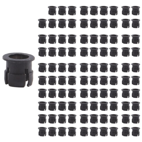 100 StüCk Schwarzer Kunststoff 5Mm LED Clip Halter Display Panel Mount FäLlen