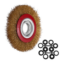 Wire Roue De Brosse Pour Bagues D'adaptation Pour RÉDucteurs De Polonais Pour Broyeur D'ÉTabli, 6 Pouces 150 Mm