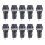 10Pcs 10A AC 250V 5mm x 20mm Panel Mounted Plastic Fuse Holder Socket 1
