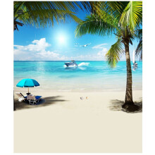 3X5 Ft Sommar Strandfotografi Bakgrund Vinyl Studio Bakgrund Rekvisita