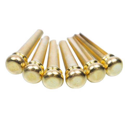 Guitar Bridge Pins 6St Koppar Endpin 6 String Piggs med Elektrisk Akustisk Gitarr ErsäTtningsdelar 1