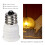 6-Pack E12 to E14 White Bulb Converter LED Light Holder Lamp Adapter Socket Changer High Quality 4