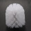 Replacement Spare Bathroom Accessory Plain Plastic Toilet Cleaning Brushes  Holders White (2x White Heads) 9
