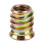 Set of 5 threaded insert M10 x 20 mm for wood 5