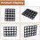10PC 18650 Battery 4x5 Cell Spacer Radiating Shell Plastic Holder Bracket 18.4mm 5