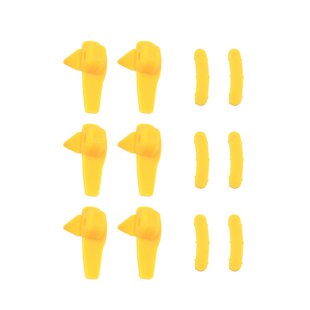 12Pcs Tyre Changer Part Nylon Mount Demount Duck Insert Rim Protector Yellow 6033932645333