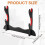 2 Tier Katana Samurai Sword Holder Black Bracket Hanger Red Cotton Display Stand 5