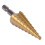 3 pcs HSS Titanium Step Drill Bit Set & 1 pcs Automatic Center Punch 8