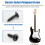 100 St Svarta Gitarrvalsskruvar för  Strat/Tele Elgitarrbas 3