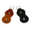 Guitar Picks Holder Case - Leather Keychain Plectrum Key Fob Cases Bag (2 Pack - black,brown) 1