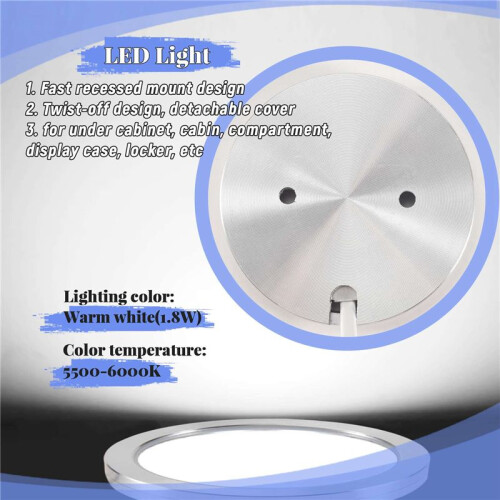 12V Led-Licht Rv  Trailer Boot Interieur Plafond Down Daklamp Warm Wit 2