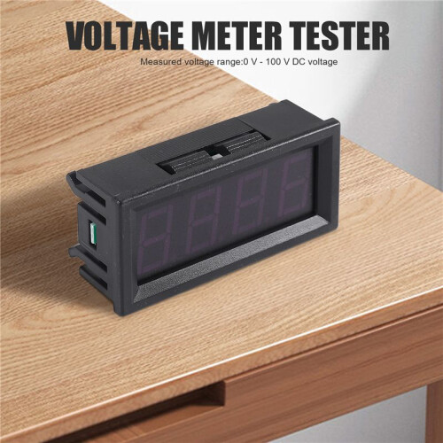 0.56inch  Digital LED Display 4 Bits 0-100V Voltmeter Panel Volt Voltage Meter Tester 2