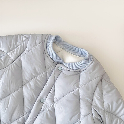 Mikilon Baby Snowsuit Winter Coat Warm Button Down Romper Puffer Jacket 2