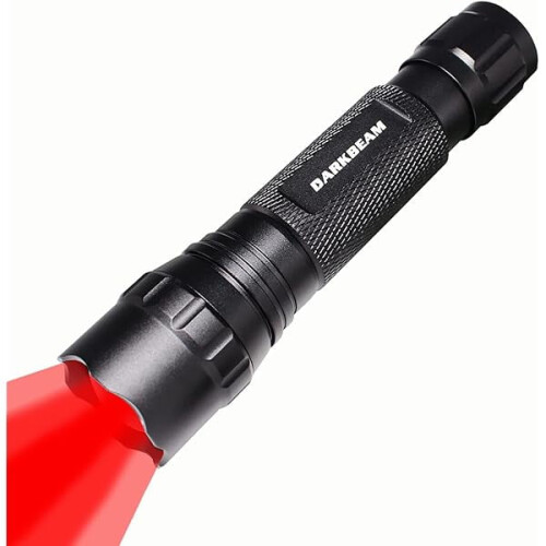 Red Light Flashlight Tactical LED Rechargeable Zoomable 1