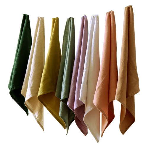 Lot de 4 serviettes de table en coton et lin, 40 x 40 cm 2