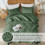 Green Microfiber Quilt Bedding Set Full/Queen 3-Piece 4