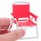 Rött plastdockhus campinglekset – 1 set 5
