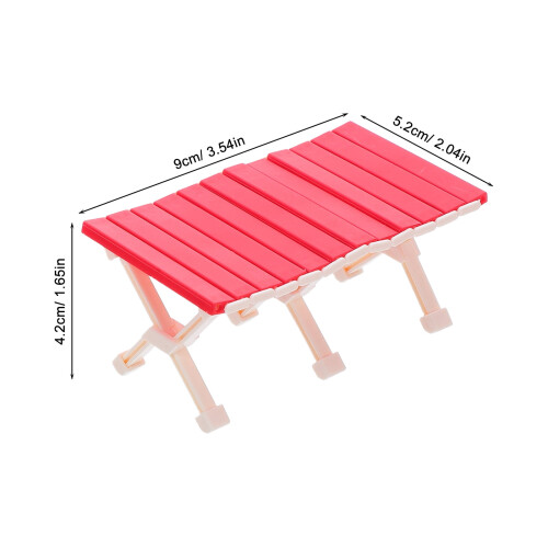 Rött plastdockhus campinglekset – 1 set 1