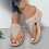 Γυναικεία σαγιονάρες, σανδάλια, slip-on, παραλία, casual, boho, με στήριξη καμάρας, τακούνι 2