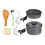 Réchaud de camping portable OUNONA noir 1