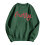Dame julesweatshirt med rund hals, grøn M 4