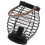 Lanterne LED en fer noir 20 x 16 x 16 cm 1