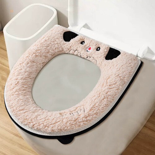 Cuscino per sedile WC caldo, morbido, imbottito, lavabile e riutilizzabile. 2