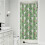 Cortina de chuveiro com estampa floral, 91 x 183 cm (36 x 72 polegadas), com 12 ganchos. 1