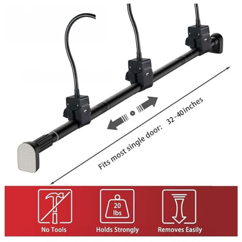 Support de couronne de porte réglable 15-25 pouces 1