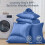 Royal Blue Cali-King 7-Piece Comforter Set 4