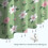 Cortina de chuveiro com estampa floral, 91 x 183 cm (36 x 72 polegadas), com 12 ganchos. 6
