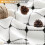 Boho linen shower curtain set 72x96 inch white black 2