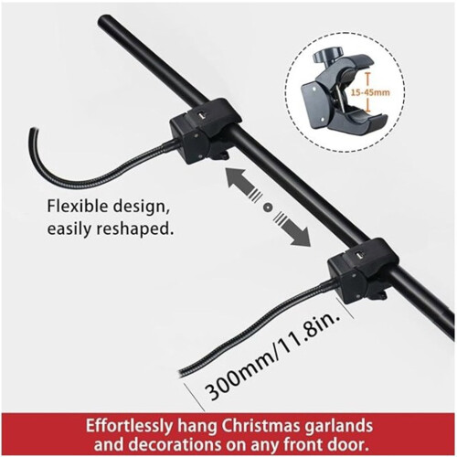 Support de couronne de Noël pour cadre de porte 32-40 pouces 2