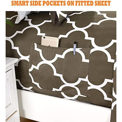 Queen Microfiber Sheet Set 6-Piece Deep Pocket 2