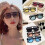 Γυαλιά ηλίου Retro70s Square Aviator για γυναίκες και άνδρες, vintage ορθογώνια γυαλιά ηλίου με 7