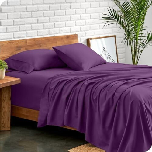 Queen Sheet Set – Ultra-Soft Hydro-Brushed Microfibre, 1