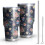 30oz Vakuumisolierter Becher mit Blumenmuster und Deckel 1