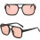 Γυαλιά ηλίου Retro70s Square Aviator για γυναίκες και άνδρες, vintage ορθογώνια γυαλιά ηλίου με 4