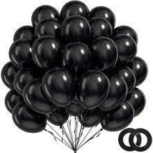 Ballons en latex rose vif de 20 x 10 pouces avec ruban
