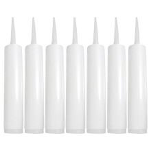 Empty Sealant Bottle White 7 pcs 33x4.8x4.8 cm