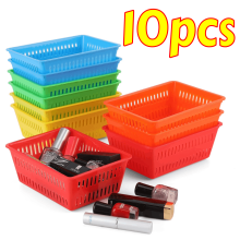 Coșuri de depozitare mini, 10 buc., din plastic ABS, 15,4 cm lungime