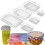Ensemble de 6 couvercles de bols en silicone – Anti-fuites, réutilisables, 1
