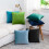 Ensemble de 2 housses de coussin en velours 45 x 45 cm 8