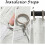 Linen Blend Curtains 52x63 in, 2 Panels, Off-White 5