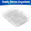 Ensemble de 6 couvercles de bols en silicone – Anti-fuites, réutilisables, 5