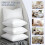 Set de 4 inserții de pernă 45x45 cm, huse de bumbac 5